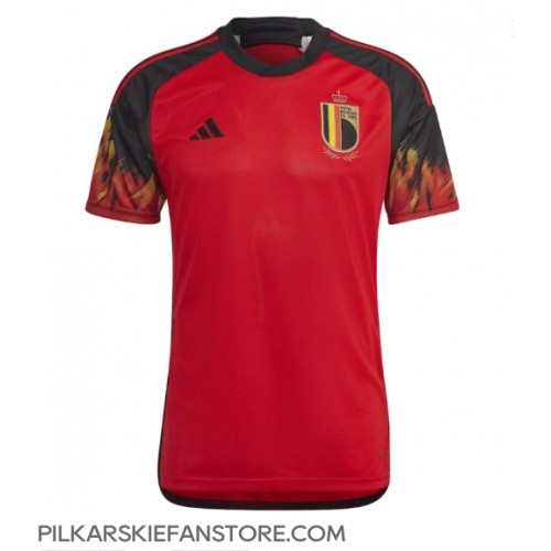 Tanie Strój piłkarski Belgia Koszulka Podstawowej MŚ 2022 Krótkie Rękawy
